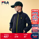 FILA斐樂(lè )兒童棉服2025年冬季新款大小童運動(dòng)外套男童女童校服神器 RD寶藍-NV 140