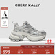 CHERY KALLY【迷霧銀沙】輕奢銀色老爹鞋女2025新款厚底時(shí)尚休閑增高鞋 CHERY&KALLY 香檳色 37