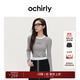 歐時(shí)力OCHIRLY 可機洗澳洲進(jìn)口100%美麗諾羊毛條紋毛衣女高級感 白條 L