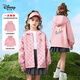 迪士尼（Disney）兒童外套2026春秋新款男童女童中大童連帽雙面可穿夾克上衣 皮粉 150