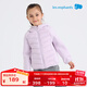麗嬰房?jì)和鸾q服男女童冬季輕薄連帽外套寶寶保暖上衣2025新款 丁香紫 110 cm