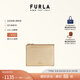 芙拉（FURLA）【禮物】CAMELIA牛皮女士卡夾小巧輕薄卡包零錢(qián)包證件收納包 金色