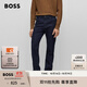 BOSS博斯男士常規版型舒適彈性牛仔褲 403-深藍色 L (3332)