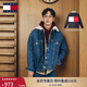 TOMMY JEANS【三合一鋪棉內膽】秋冬男裝美式潮流寬松牛仔棉服夾克外套 牛仔藍/藏青色1AA S （推薦：130-140斤）