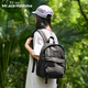 Mr.ace Homme輕便百搭雙肩包女戶(hù)外防水小背包百搭書(shū)包通勤電腦包男曜石黑小款