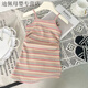 儷韻小屋（LiYunHouSe）女童夏裝兒童夏季條紋連衣裙中小童背心吊帶裙女寶洋氣時尚夏款潮 主圖款 80