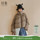 日著(zhù)（rizhuo）女裝2024冬季新款休閑防風(fēng)面包短白鴨羽絨服 氣球棕 M