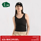 松山棉店【商場(chǎng)同款】女士羅紋背心柔軟透氣彈力莫代爾可外穿吊帶打底背心 背心款-黑色 XL (女士170)
