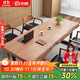 優(yōu)特明美式loft電腦桌臺式實(shí)木簡(jiǎn)約實(shí)木書(shū)桌學(xué)習桌總裁桌辦公室老板桌子 爆160*70*75cm（厚5公分）
