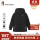 暇步士（Hush Puppies）童裝兒童男女童冬季新款經(jīng)典簡(jiǎn)約羽絨服 鉆石黑 170cm
