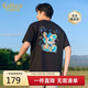 卡賓精致繡花T恤25夏季生動(dòng)有趣色彩豐富 煤黑色01  L /175/50 