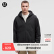 lululemon丨Heavyweight 男士高克重抓絨拉鏈連帽衛衣 LM3FAOS 黑色 M