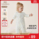 英氏（YEEHOO）嬰兒衣服新生兒連體衣男女寶寶純棉新疆棉嬰幼兒居家爬服四季款