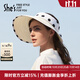 She's茜子優(yōu)雅波點(diǎn)蝴蝶結飄帶遮陽(yáng)帽防曬帽空頂帽可疊出游太陽(yáng)帽子禮物 亞麻色H0 M(56-58cm)