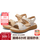 森達時(shí)裝涼鞋女款2025夏新商場(chǎng)同款厚底休閑涼鞋XMH01BL5 杏色 37