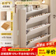 久伴吾實(shí)木超薄翻斗鞋柜家用門(mén)口入戶(hù)玄關(guān)柜新款2025爆款靠墻儲物柜鞋架 木料昇級-健康環(huán)保|白玉清色100