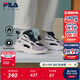 FILA斐樂(lè )兒童童鞋跑步鞋2025年冬季新款男女小童加絨保暖復古鞋 黑/冰蘭花粉-BS 32