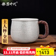 銀器時(shí)代 養生銀杯足銀999咖啡杯花茶杯手工錘紋大號主人杯銀茶杯子中秋禮 90克+證書(shū) 130ml 1只