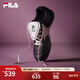FILA 斐樂(lè )官方女鞋薄底復古老爹鞋2025春新款水舞鞋休閑運動(dòng)鞋德訓鞋 黑/標準白-BC（偏小拍大一碼） 36.5