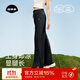菇娘家大碼褲子女防曬褲子涼感冰絲速干戶(hù)外運動(dòng)休閑闊腿長(cháng)褲薄款 經(jīng)典黑 XL (130~155斤)