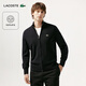 LACOSTE法國鱷魚(yú)男裝25秋冬新款拉鏈羊毛毛衣針織衫|AH5181 031/黑色 M 4