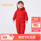 巴拉巴拉嬰兒連體衣羽絨服男女童2024冬裝抱衣爬服保暖洋氣潮208424120205