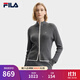 FILA 斐樂(lè )官方女士編織外套2025冬新款簡(jiǎn)約時(shí)尚修身拉鏈毛衣開(kāi)衫 華孚H150R花灰-MG L 170/88A/L
