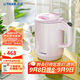虎牌（TIGER）電熱水壺 雙層防燙 快燒水壺 PCG-G10C 1L電水壺 粉色