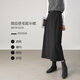 韓都衣舍【高級感秋裝穿搭毛呢半裙】直筒裙2025百搭顯瘦半身裙女春秋