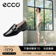 愛(ài)步（ECCO）樂(lè )福鞋女 通勤輕奢百搭單鞋簡(jiǎn)約氣質(zhì)粗跟女鞋 安妮方頭208563 黑色20856301001 39