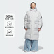 阿迪達斯（adidas）三葉草系列 中性 3S LONG DOWN U 長(cháng)款羽絨服 KC2566 白色  2XL 