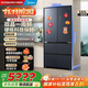 美的（Midea）法式多門(mén)微晶一周鮮智能家用超薄全嵌入式一級能效冰箱BCD-522WFGPZMA鉆影灰