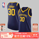 耐克耐克NBA夏季-金州勇士隊庫里男子球衣籃球服速干運動(dòng)背心 藏青色 L