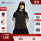 Champion冠軍短袖女新款拼接撞色美式復古風(fēng)T恤潮牌寬松 水墨黑 M