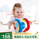 Hape兒童音樂(lè )玩具 木質(zhì)麥克風(fēng)擴音話(huà)筒音樂(lè )鼓豎笛  男女孩兒童禮物 滾滾樂(lè )重力感應電子音樂(lè )鼓 6M-3Y