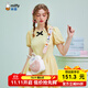 米菲（MIFFY）心形粉色少女百搭兔耳朵包包女包單肩包斜挎包生日禮物 白粉色