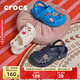 CROCS卡駱馳貝雅兒童洞洞鞋男女童戶(hù)外包頭沙灘鞋拖鞋/207013/207012 深藍色-410 28 (165mm)