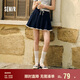 森馬（Semir）半身裙女蕾絲花邊百褶裙溫柔俏皮2025夏季松緊腰短裙107425120005