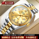 勞力士王子日志系列瑞士手表男士全自動(dòng)機械表防水鑲鉆商務(wù)十大名表專(zhuān)用男表 R6.921.6.699間金金面-標準版 42mm