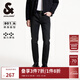 杰克·瓊斯（JACK&JONES）男裝秋季多口袋水洗YKK拉鏈日常百搭簡(jiǎn)約修身牛仔褲男褲225132082 A15黑色牛仔 常規 32 175 W32/L32