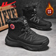回力（Warrior）官方雪地靴男冬季男鞋加絨加厚東北棉鞋男抗寒保暖馬丁靴男黑色43