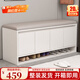 陽(yáng)光半島換鞋凳入戶(hù)鞋柜一體鞋架門(mén)口輕奢可坐軟包玄關(guān)穿鞋凳可儲物鞋柜 奶白色【100*35*50cm】 整裝