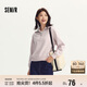 森馬（Semir）[商場(chǎng)同款]衛衣女純色溫柔2024秋季休閑風(fēng)寬松套頭衫101524116012