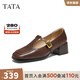 他她（TATA）2025秋商場(chǎng)同款時(shí)尚女氣質(zhì)瑪麗珍鞋新款UVD01CQ5 啡色 37