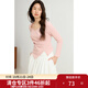 獨(dú)束大碼女裝芭蕾風(fēng)褶皺長袖T恤2025春季新品不對(duì)稱下擺顯瘦上衣 粉色 2XL (尺碼：4) 拍前和客服確認(rèn)尺碼