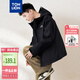 唐獅（TonLion）2024男寬松連帽夾克外套 黑色 XL