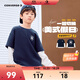 匡威Converse男女童純棉拼接假兩件長(cháng)T2025年秋季新款時(shí)尚舒適上衣
