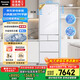 松下（Panasonic）【國家補貼】小冰糕日系多門(mén)冰箱法式387升家用60cm風(fēng)冷無(wú)霜自動(dòng)制冰以舊換新小蠻腰NR-EE40TXB-W