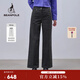 beanpole秋冬女士米白色商務(wù)簡(jiǎn)約休閑燈芯絨闊腿褲 灰色 25 155/62A