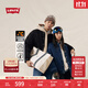 Levi's李維斯25年秋冬新款情侶同款時(shí)尚休閑寬松羅紋立牛仔羽絨服 黑色 L